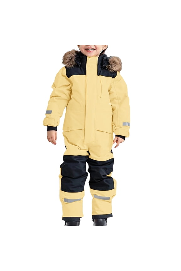 Heavy Duty Insulated All Weather Windproof Ski Outfit Thermal Snowsuit for Big Kids Extreme Cold Winter Adventures,Size 10-11 Years