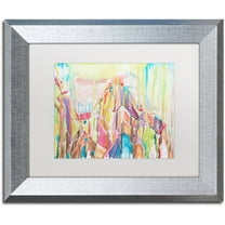 Trademark Fine Art "Sedona" Canvas Art by Lauren Moss White Matte, Silver Frame