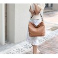 thumbnail image 3 of MKF Collection Emily Soft Vegan Leather Women's Hobo Handbag by Mia K. - Brown, 3 of 5