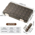 thumbnail image 2 of Monthly Pill Organizer 28 Day Case, Moisture-Resistant Large 4 Week Month Pill Cases w/Dust-Proof Box for Pills/Vitamin/Fish Oil/Supplements, BPA Free Pill Case w/Clear Lid, Easy to Clean (Black), 2 of 5