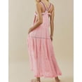 thumbnail image 2 of Vestido largo de tul bordado con cordones y cordones utcoco para mujer, 2 of 7