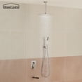 thumbnail image 3 of Boyel Living 10 Inch Ceiling Mount Rain Shower System Shower Combo Handheld Shower Brushed Nickel, 3 of 7
