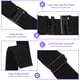 thumbnail image 5 of Qarigey 2 piezas de cintura elástica, decoración de cintura, adorno de vestir, estilo Simple, cinturón ajustable para adultos, pantalones vaqueros, Cinturones Qarigey BFH001180-00, 5 of 6
