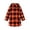 y1030_Orange, variant on Womens Winter Fleece Lined Jacket Plaid Button Down Long Sleeve Warm Hooded Coats with Pockets, S-2XL