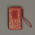 thumbnail image 2 of Things2Die4 Red and Gold Book of Love Wallet ID Holder Snap Close Novelty Fashion Wristlet, 2 of 3