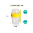thumbnail image 2 of RKSTN Salad Double Layer Cup Portable Vegetable Salad Light Food Double Cup 870ml Kitchen Gadgets, 2 of 3