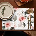thumbnail image 4 of Pioneer Flower Floral Print Pattern Summer Placemats Table Placemats Set Of 6-Linen Kitchen Washable Placemats Table Mats 12x18 Inch Non-Slip Heat Resistant, 4 of 5