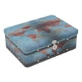 thumbnail image 1 of Vintage Tinplate Box, High  Retro Style Tinplate Storage Box Widely Used  For Desk, 1 of 8