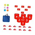 thumbnail image 1 of Golf Game Set Chipping Practice Outdoor Portable Park Beach Foldable Buckets 3 Buckets, 1 of 1