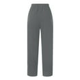 thumbnail image 5 of Lilgiuy Women's Fashion Summer Casual Loose Pocket Straight Printing Trousers Pants for Camping Climbing, 5 of 5