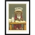 thumbnail image 2 of Art.com Kitten Making Bread Art Print, Black Frame Wall Art, 17" x 23", 2 of 5
