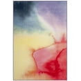 thumbnail image 2 of SAFAVIEH Painted Brush Barclay Novelty Area Rug, Fuchsia/Yellow, 6'7" x 9', 2 of 10
