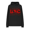 thumbnail image 4 of successthop Pink Hooded Sweatshirt Women Valentines Day Clothes Long Sleeve Polyester Casual Love Heart Printed Lover Gift Blouse Tops for Valentines Gifts L, 4 of 6