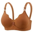 thumbnail image 2 of LOVZFMLL Bras for Women Woman's Comfortable Lace Breathable Bra Underwear No Rims Brown M, 2 of 9