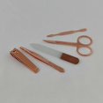 thumbnail image 2 of Professional 5 Piece Manicure Pedicure Set with Stainless Steel Tools and Rose Gold PU Storage Box, 2 of 4
