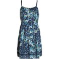 thumbnail image 1 of Aeropostale - Vestido de verano con forro floral para mujer, azul, pequeño, 1 of 1
