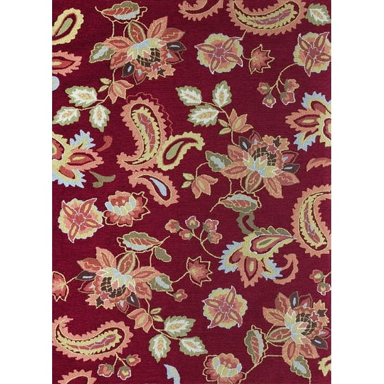 Country Fl Juliana Collection Area Rug In Red And Oval Country Fl Juliana Collection Area Rug In Red And Oval Rectangle Round Runner Shape Com