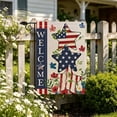 thumbnail image 7 of Yhmxh 4th of July Garden Flag 12x18 Inch Patriotic Double Sided Burlap Flag Outside, Memorial Day Welcome Flag American Stars and Stripes 250th Anniversary Flag Yard Outdoor Decoration, 7 of 7