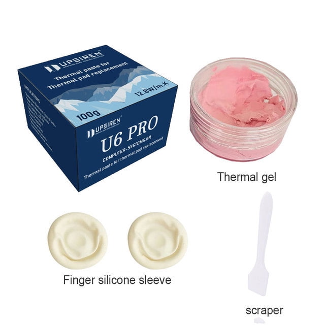 Thermal Putty U6/UX For VGA GPU IC Processor Rapid Cooling Thermal Pad Replacement Heat Blocking Putty High Performance U6 100g