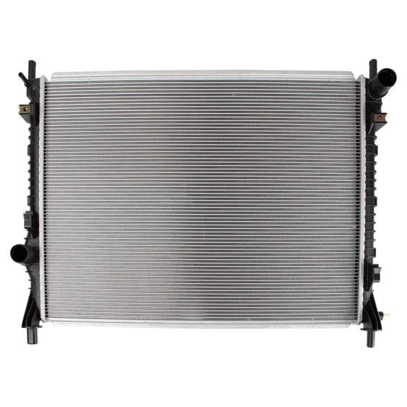 TRQ Engine Coolant Radiator Assembly Direct Fit for Ford Mustang V8 5.0L V6 3.7L RDA80245