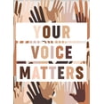 thumbnail image 1 of Your Voice Matters Printable Wall Art Classroom Art Metal Tin Sign Poster Wall Plaque, 8x12inch, 1 of 5