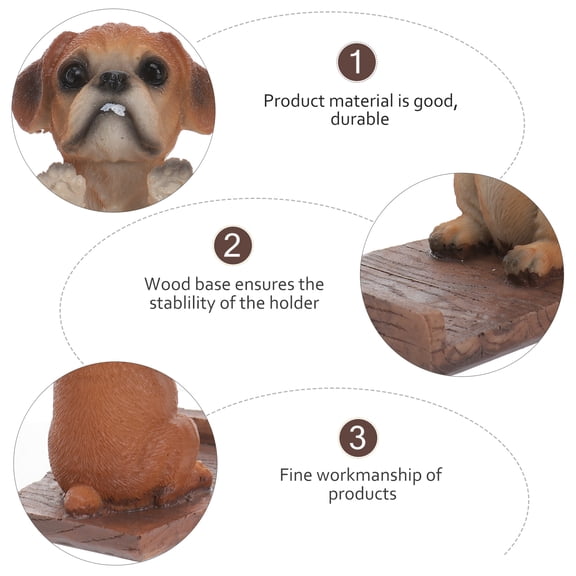 Worgeous Dog Cell Phone Stand Animal Dog Bracket for Cell Phone Desktop Home (Random Style)