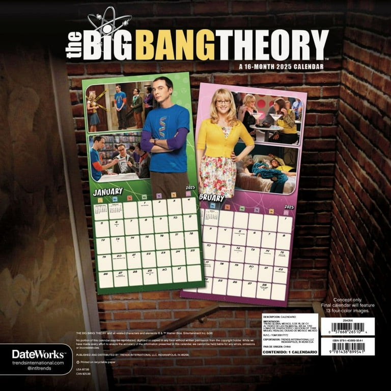 trends-international-big-bang-theory-2025-wall-calendar-walmart-com