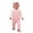 Pink, variant on SonxaHe Newborn Girl's Outfits Heart Prints Long Sleeve Ribbed Romper Suspender Pants Baby Cozy Soft Outerwear Outfits,3-Piece Pink,Sized 6-12 M