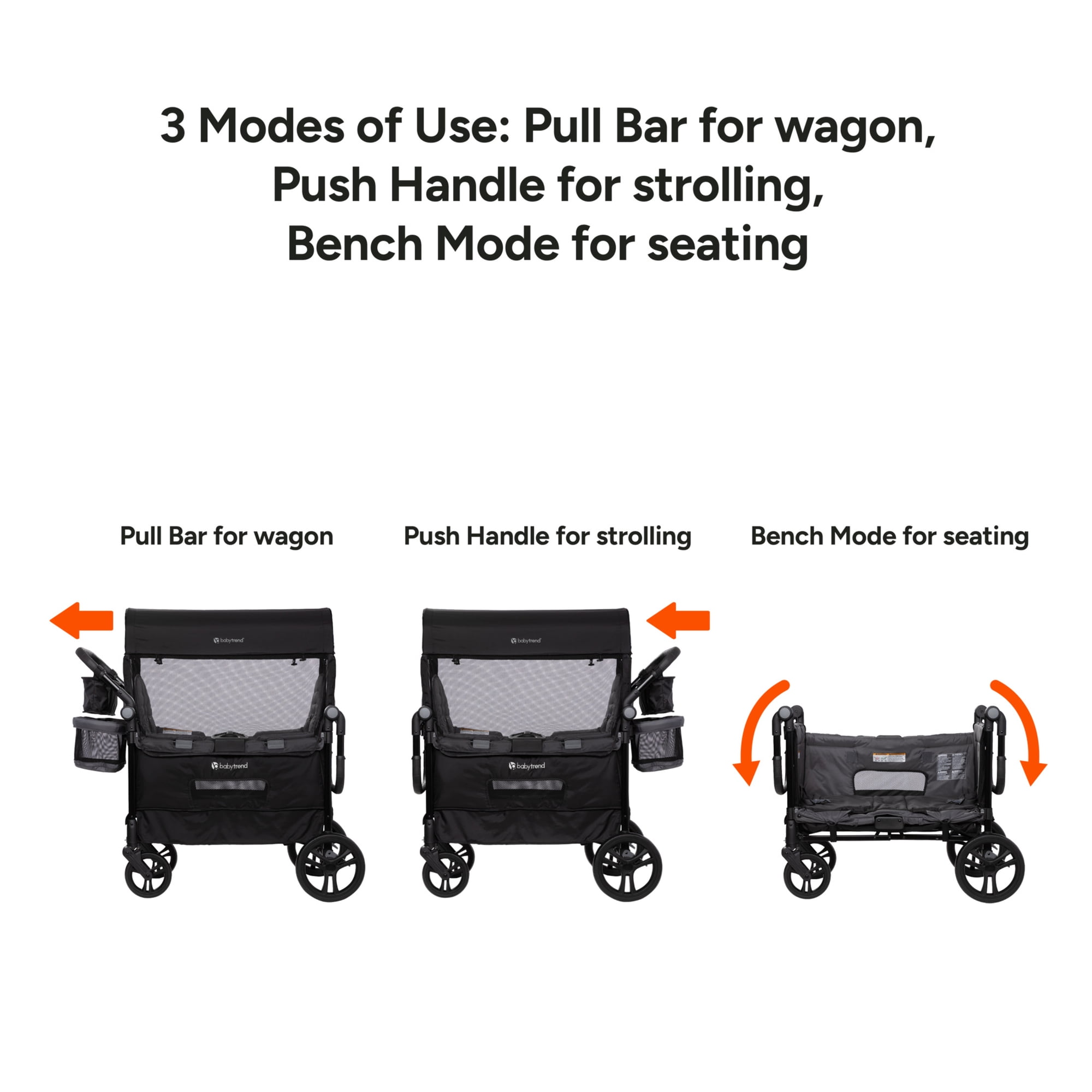 Baby Trend Quest 3-in-1 Stroller Wagon image 3