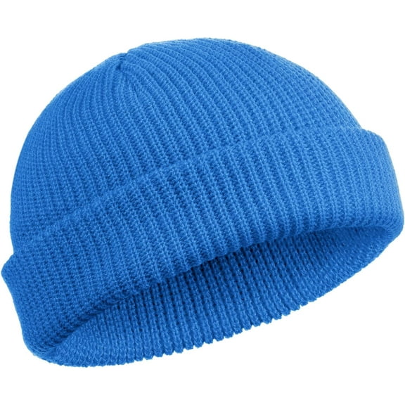 HkeDes Trawler Beanie Watch Hat Roll-up Edge Skullcap Fisherman Beanie for Women Men