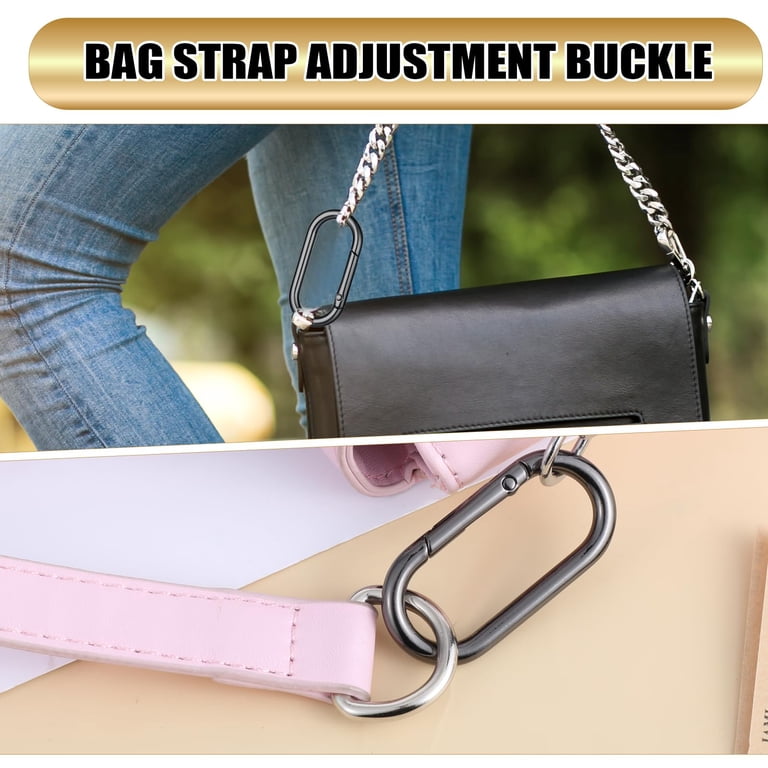 20-Pack Oval Carabiner Clips – 23mm Spring Snap Hooks, Alloy Trigger Keychain Rings, Small Purse Hardware For Bag Making, Crafts, Straps, And Pet Collars (0.8x1.2 Inch)