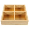 thumbnail image 2 of Divided Serving Case for Storage Safe Light Yellow 4 Compartment Snack Organizer, 2 of 4