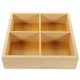 thumbnail image 2 of Divided Serving Case for Storage Safe Light Yellow 4 Compartment Snack Organizer, 2 of 4