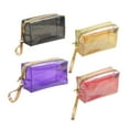 thumbnail image 1 of Bolsas de cosméticos transparentes kusrkot Estuche cosmético de viaje Rojo, 1 of 3