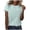 Mint Green, variant on Womens T Shirts, Women's T-Shirts - Women's Classic Versatile Daily Short Sleeved Solid Color Casual Round Neck T Shirt Mint Green S