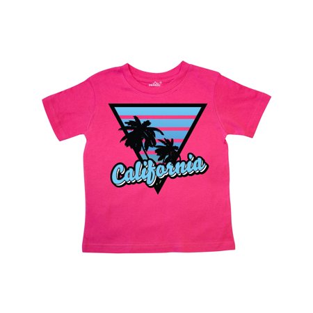 

Inktastic California with Triangle and Palm Trees in Blue Gift Toddler Boy or Toddler Girl T-Shirt