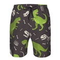 thumbnail image 3 of Pofeuu Dinosaur Skeleton Prin Men's Swim Trunks Quick Dry Bathing Suit Swimming Board Shorts Mesh Lining Beach Swimwear-, 3 of 6