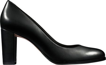 Clarks Cara Women's Leather Pump Heel 45688 - Walmart.com