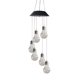 thumbnail image 1 of EeaseMX Lámpara solar de 6 LED con forma de carillón de viento, lámpara colgante para exteriores, luz nocturna decorativa para jardín y patio (carcasa negra), 1 of 8