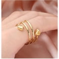 thumbnail image 3 of Adjustable Magnetic Pure Copper Rings for Women, Love Heart Gift( Sliver 2PCS), 3 of 4