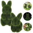 thumbnail image 2 of 2Pcs Decorative Bunny Adornment Lovely Rabbit Model Indoor Tabletop Rabbit Decoration, 2 of 8
