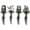 4pcs Set, variant on Nightmare Before Christmas Bookmark Jack Skellington Sally Oogie Boogie Zero Page Mark Reading Learning Stationery Terror Halloween Bookworm Gift (4PCS)