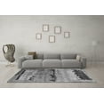 thumbnail image 3 of Ahgly Company Indoor Square Oriental Gray Industrial Area Rugs, 8' Square, 3 of 4