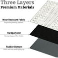 thumbnail image 3 of Office Chair Mat for Hardwood & Tile Floor,Boho Moroccan 48"x36" Low-Pile Computer Chair Mat for Rolling Chairs Carpet, Under Desk Non Slip Gaming Rug,Rubber Backing Large Protector Mat, 3 of 6
