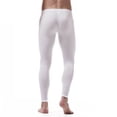 thumbnail image 3 of Kaerm Men's Compression Long Pants Ice Silk Leggings Athletic Sports Tight Pants Base Layer Bottom White L, 3 of 7