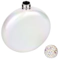 thumbnail image 4 of Koyal Wholesale Iridescent Glitter Round Flasks with Rhinestone Lid for Bridesmaid, Bridesmaid, 1-Pack, 4 of 5