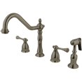 thumbnail image 1 of Grifo de Cocina Kingston Brass KB7798BLBS de 20 cm con Instalación Extensa, 1 of 2