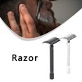 thumbnail image 3 of Mens Manual Shavers Classic Safety Razor Metal Razor With Brush Double Edge Mens Hand Shaver Old Style Razor, 3 of 7