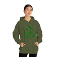 thumbnail image 3 of Celtic Knot - Green - Unisex Heavy Blend™ Hooded Sweatshirt, 3 of 9