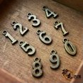 thumbnail image 5 of U8MO 50 Bronze Tone Alloy Number "0-9" Charm Pendants Craft Jewelry Making, 5 of 6